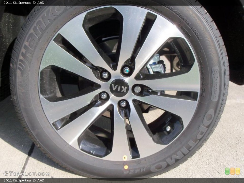 2011 Kia Sportage EX AWD Wheel and Tire Photo #38419737