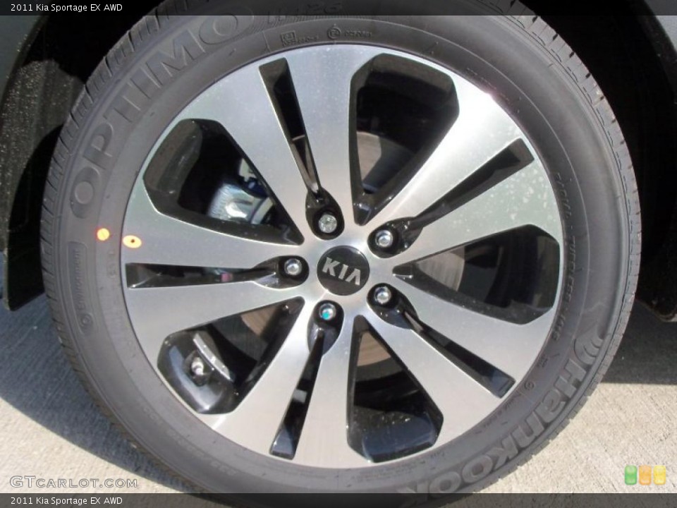2011 Kia Sportage EX AWD Wheel and Tire Photo #38419749