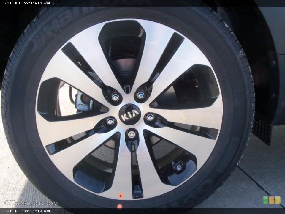 2011 Kia Sportage EX AWD Wheel and Tire Photo #38419781
