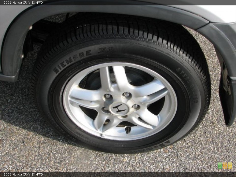 2001 Honda CR-V EX 4WD Wheel and Tire Photo #38420129