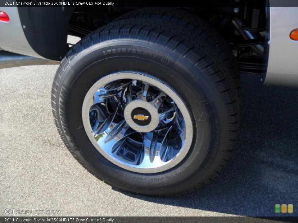 2011 Chevrolet Silverado 3500HD LTZ Crew Cab 4x4 Dually Wheel and Tire Photo #38424569