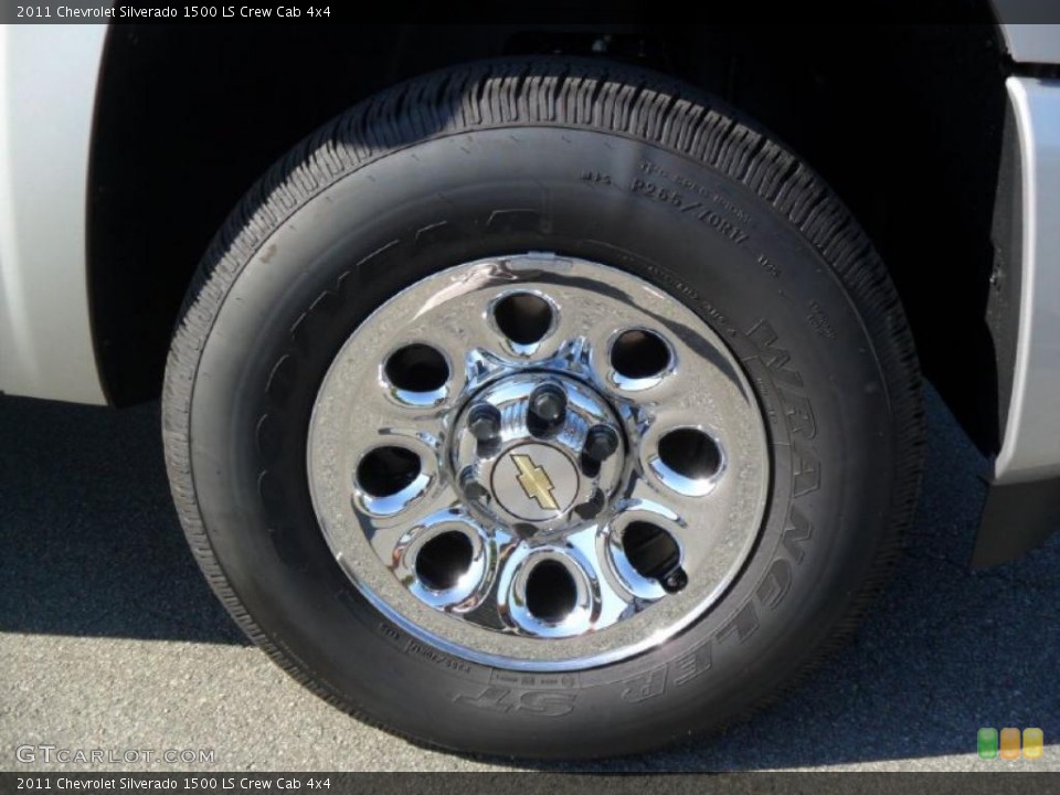 2011 Chevrolet Silverado 1500 LS Crew Cab 4x4 Wheel and Tire Photo #38429849