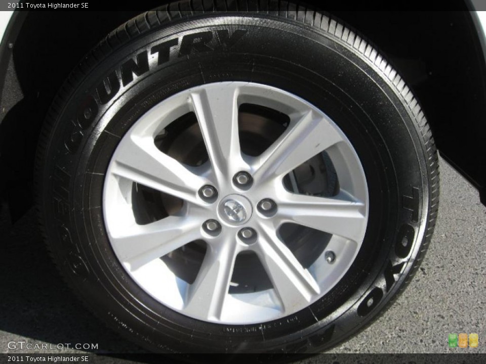 2011 Toyota Highlander SE Wheel and Tire Photo #38434248