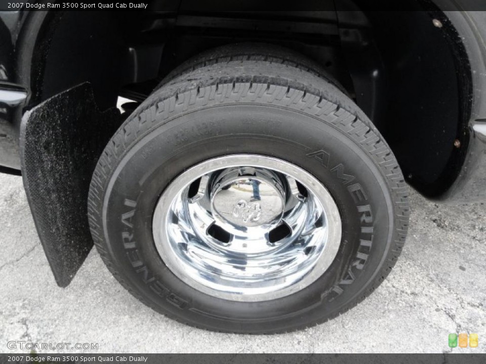 2007 Dodge Ram 3500 Sport Quad Cab Dually Wheel and Tire Photo #38435768