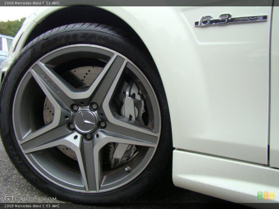 2009 Mercedes-Benz C 63 AMG Wheel and Tire Photo #38435892