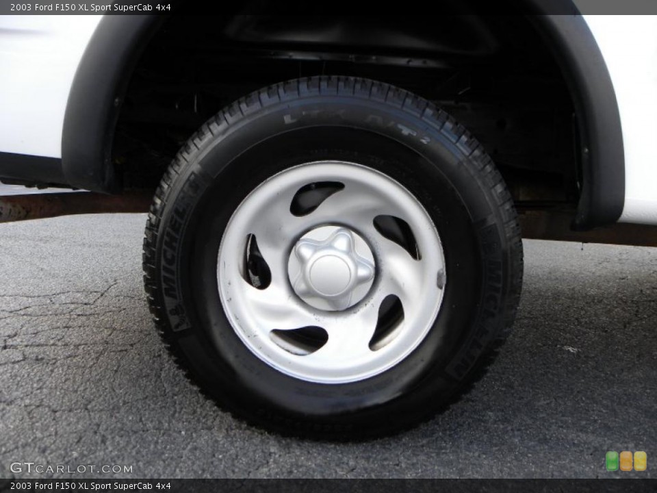 2003 Ford F150 XL Sport SuperCab 4x4 Wheel and Tire Photo #38440112