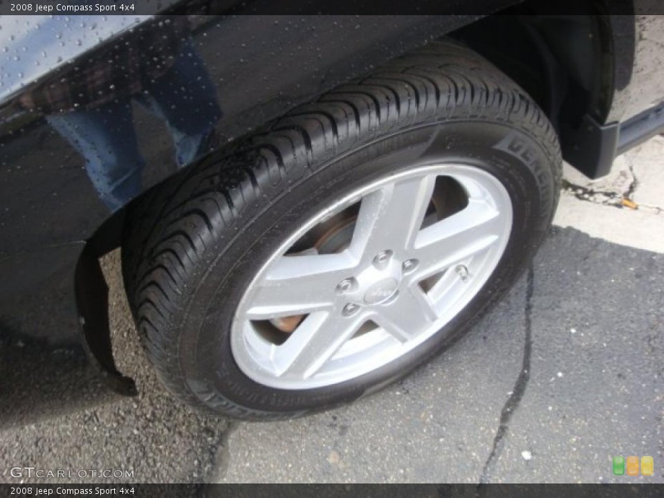 2008 Jeep Compass Sport 4x4 Wheel and Tire Photo #38441296