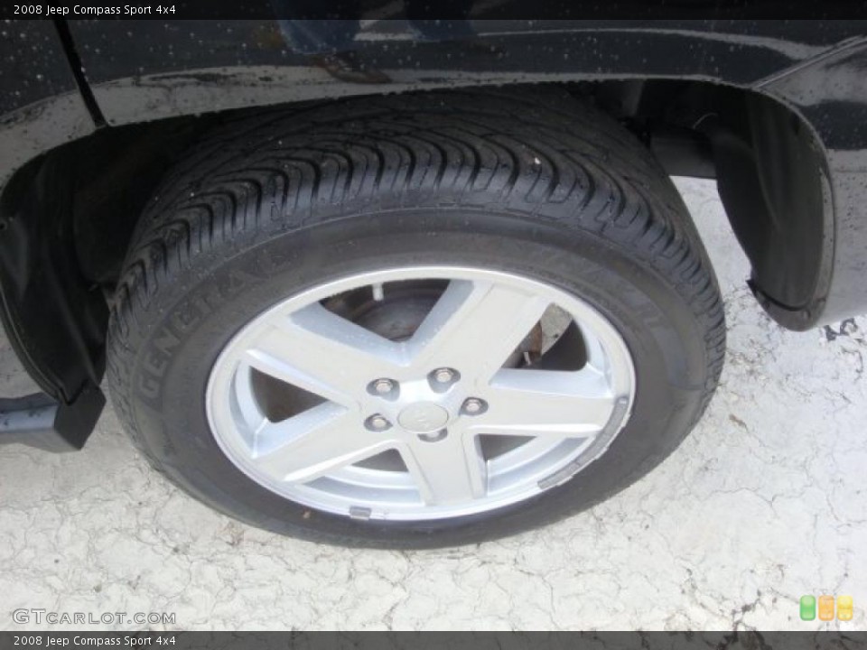 2008 Jeep Compass Sport 4x4 Wheel and Tire Photo #38441312