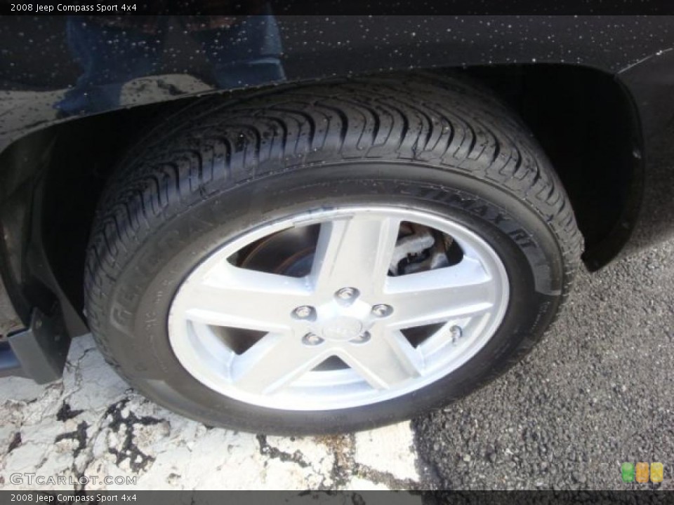 2008 Jeep Compass Sport 4x4 Wheel and Tire Photo #38441340