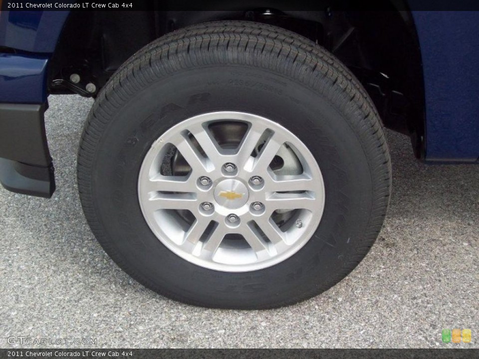 2011 Chevrolet Colorado LT Crew Cab 4x4 Wheel and Tire Photo #38446988