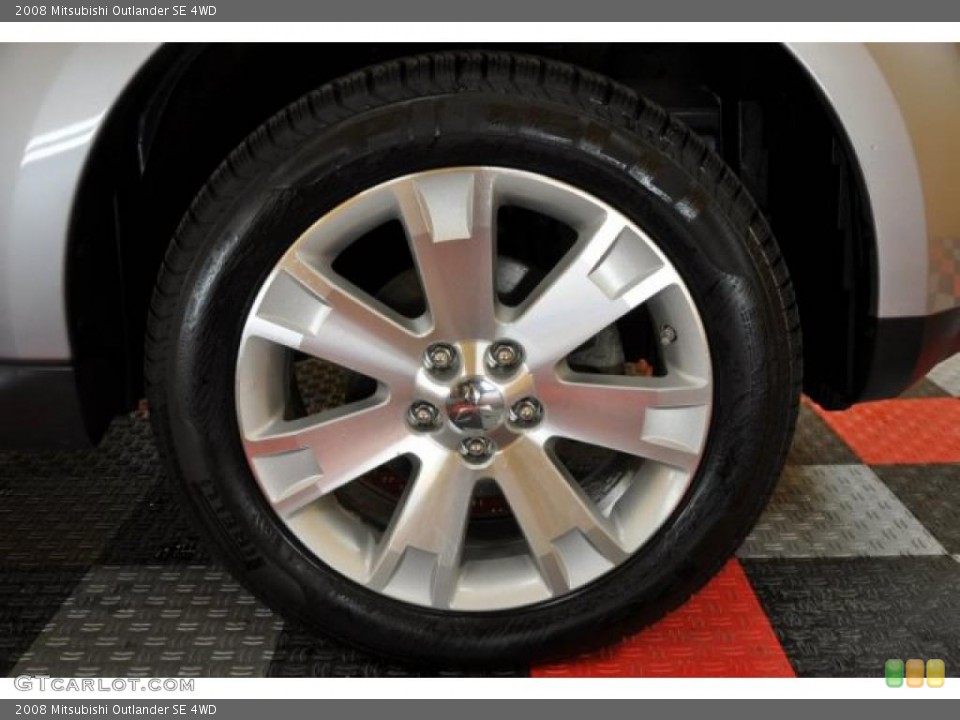 2008 Mitsubishi Outlander SE 4WD Wheel and Tire Photo #38448600