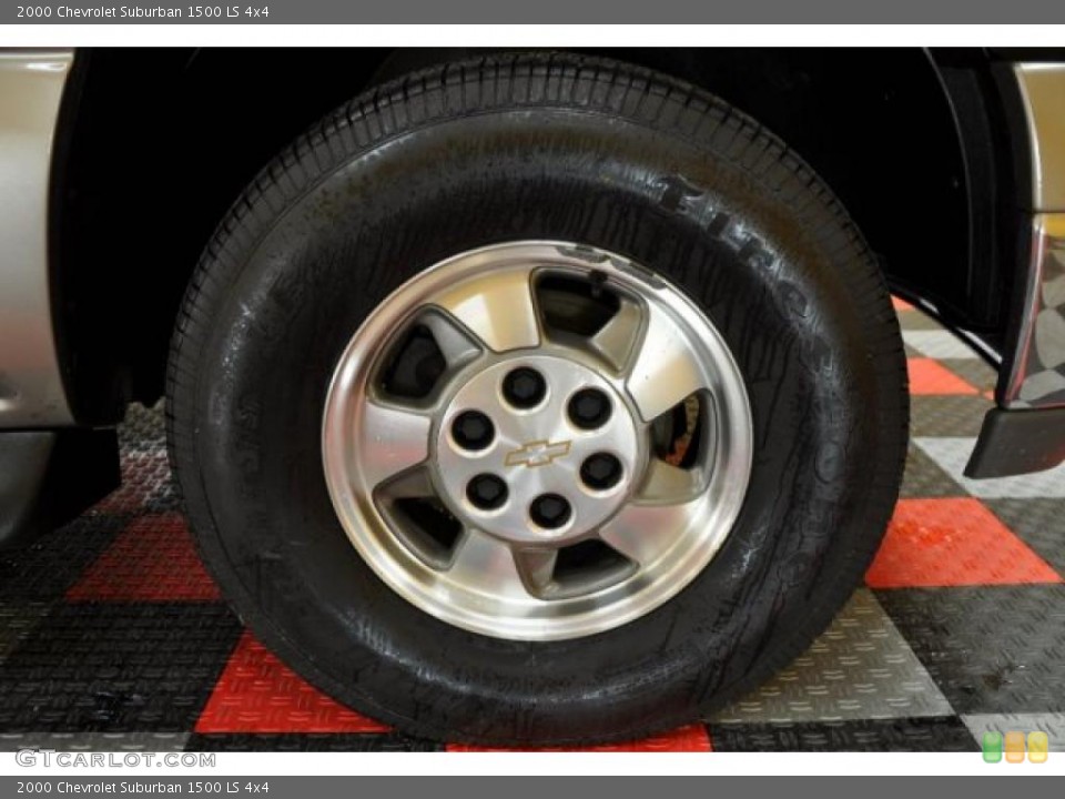2000 Chevrolet Suburban 1500 LS 4x4 Wheel and Tire Photo #38450004