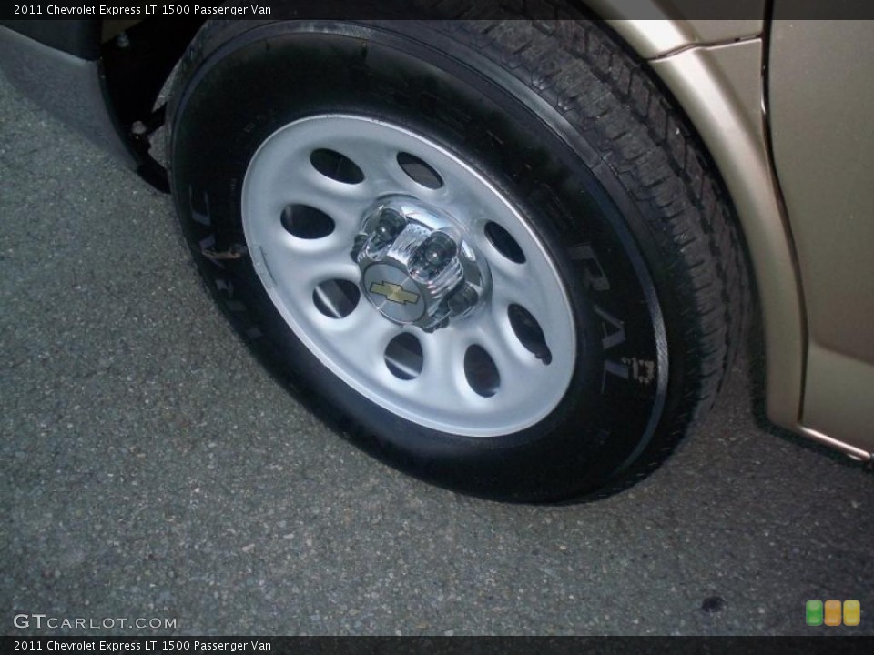 2011 Chevrolet Express LT 1500 Passenger Van Wheel and Tire Photo #38451752