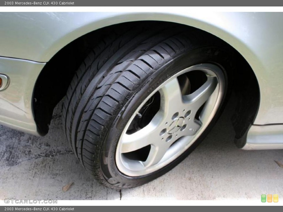 2003 Mercedes-Benz CLK 430 Cabriolet Wheel and Tire Photo #38452324