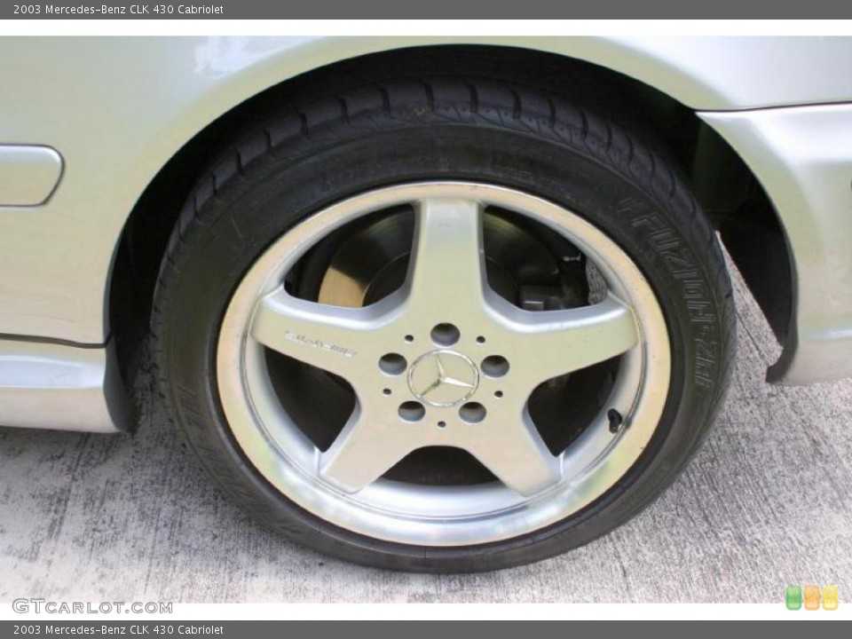 2003 Mercedes-Benz CLK 430 Cabriolet Wheel and Tire Photo #38452372