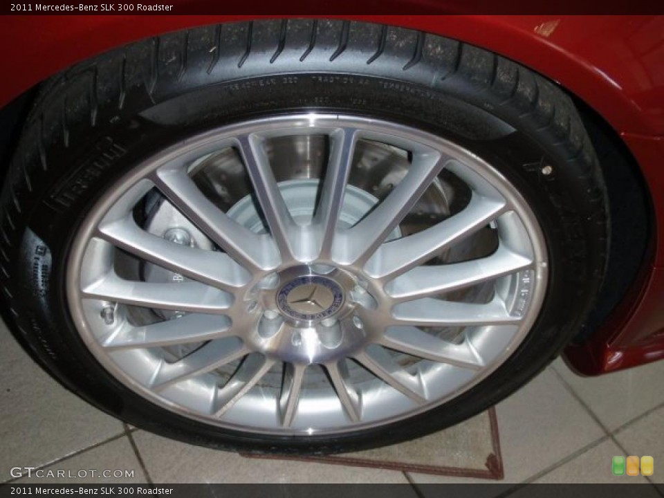 2011 Mercedes-Benz SLK 300 Roadster Wheel and Tire Photo #38452764