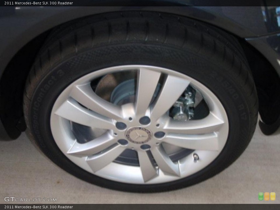 2011 Mercedes-Benz SLK 300 Roadster Wheel and Tire Photo #38454061