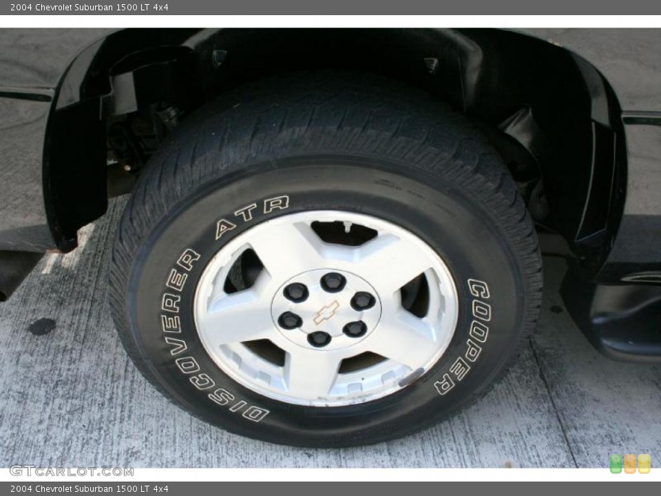 2004 Chevrolet Suburban 1500 LT 4x4 Wheel and Tire Photo #38454065