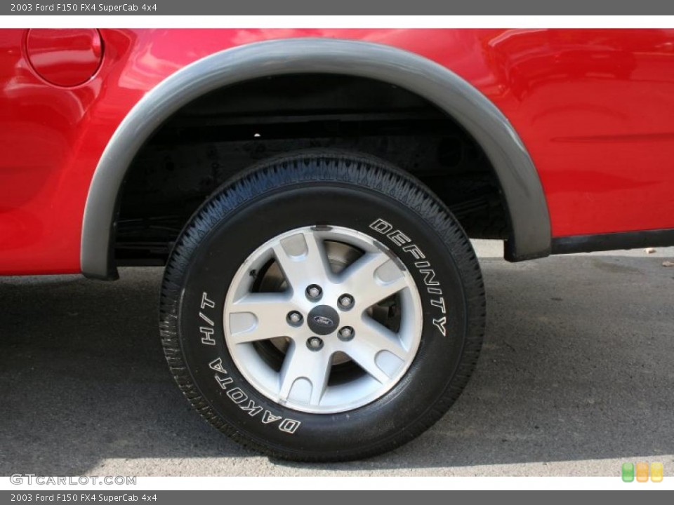 2003 Ford F150 FX4 SuperCab 4x4 Wheel and Tire Photo #38455217