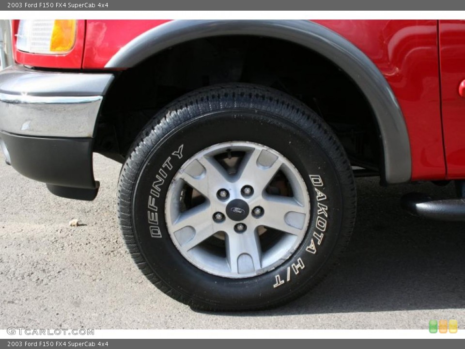 2003 Ford F150 FX4 SuperCab 4x4 Wheel and Tire Photo #38455361