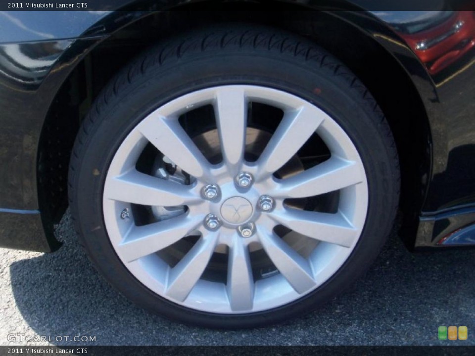 2011 Mitsubishi Lancer GTS Wheel and Tire Photo #38458549