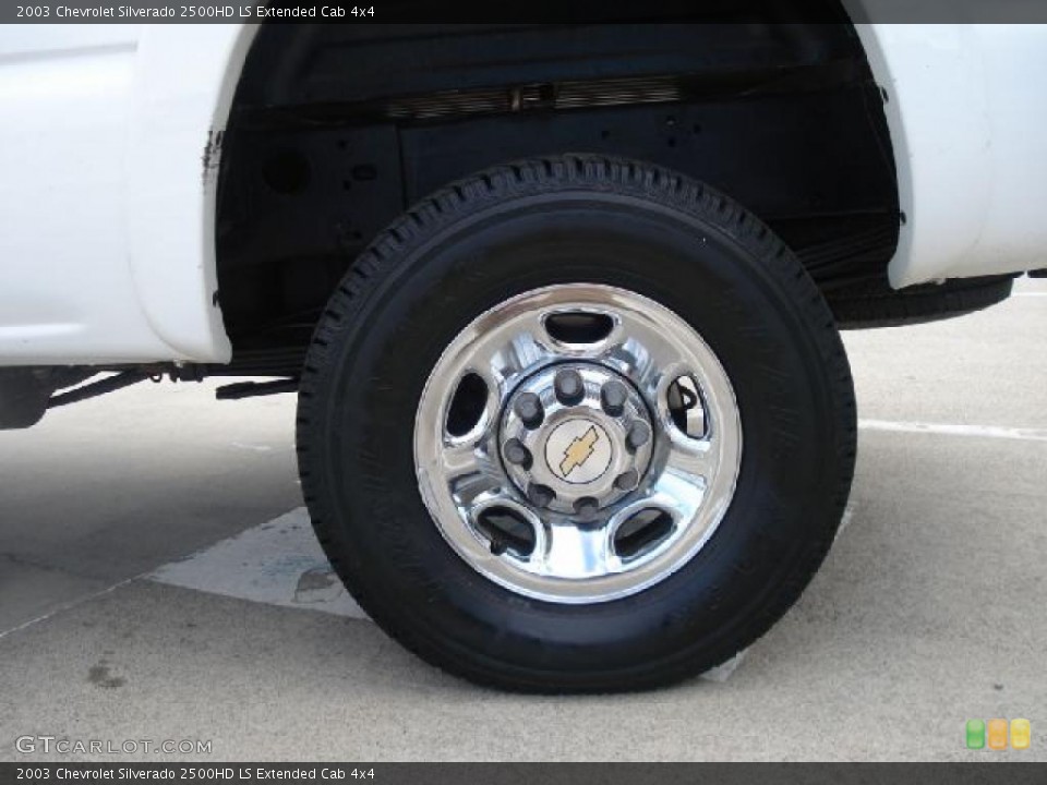 2003 Chevrolet Silverado 2500HD LS Extended Cab 4x4 Wheel and Tire Photo #38459001