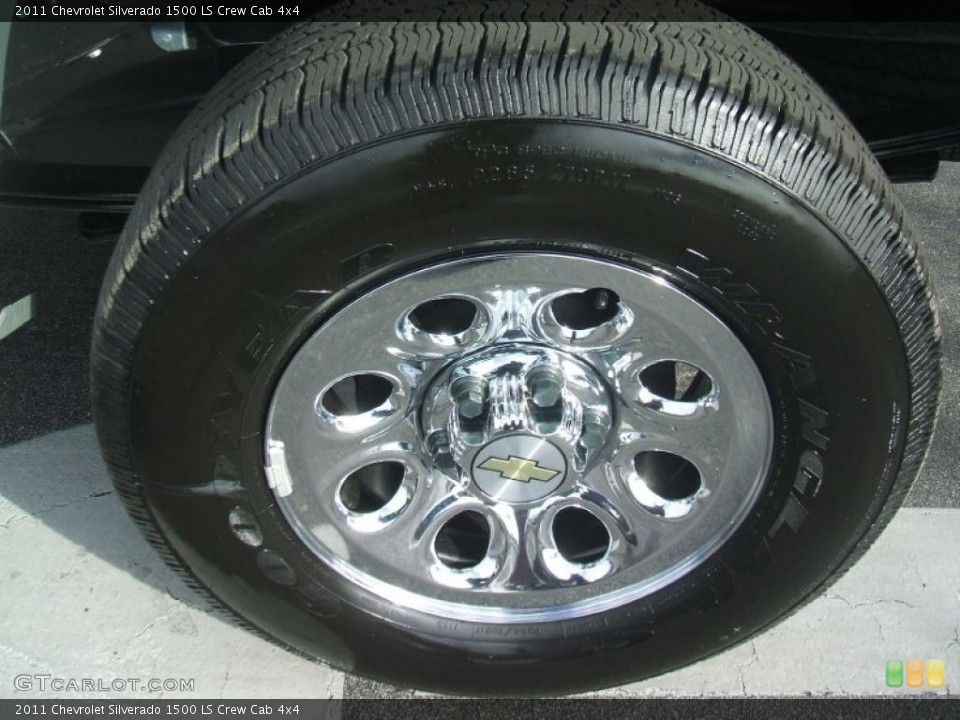 2011 Chevrolet Silverado 1500 LS Crew Cab 4x4 Wheel and Tire Photo #38467029