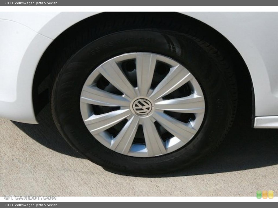 2011 Volkswagen Jetta S Sedan Wheel and Tire Photo #38467149