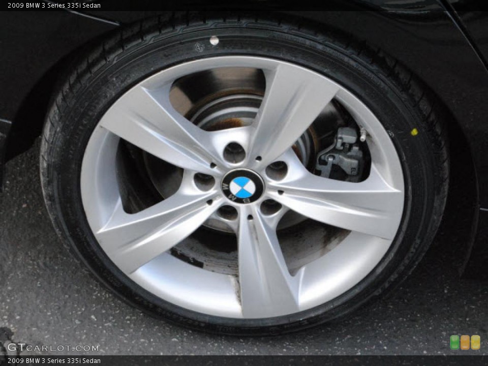 2009 BMW 3 Series 335i Sedan Wheel and Tire Photo #38470577