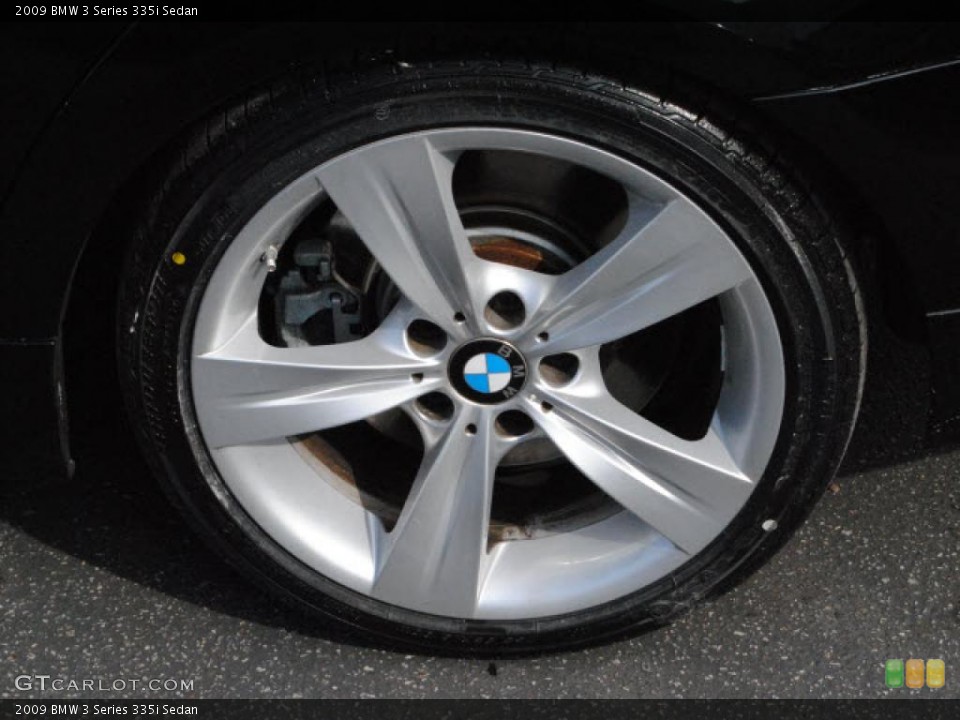 2009 BMW 3 Series 335i Sedan Wheel and Tire Photo #38470637