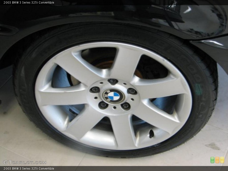 2003 BMW 3 Series 325i Convertible Wheel and Tire Photo #38485987