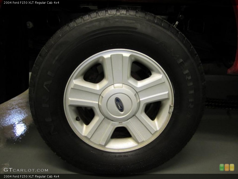 2004 Ford F150 XLT Regular Cab 4x4 Wheel and Tire Photo #38492959