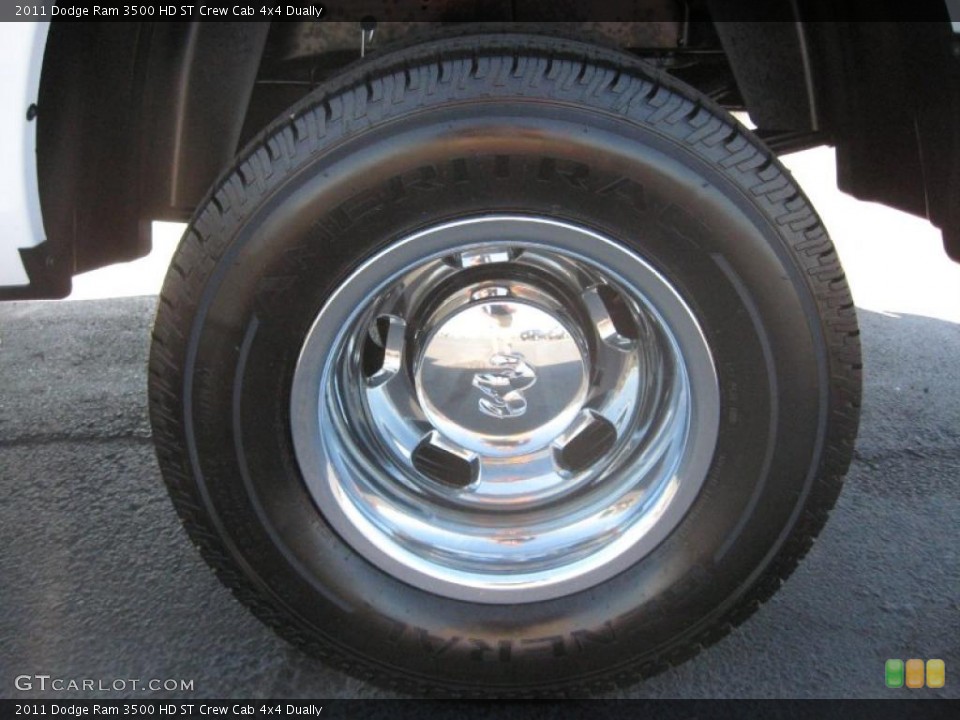 2011 Dodge Ram 3500 HD ST Crew Cab 4x4 Dually Wheel and Tire Photo #38500107