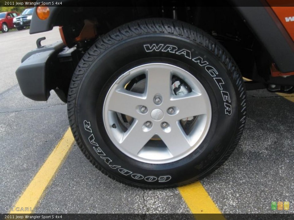 2011 Jeep Wrangler Sport S 4x4 Wheel and Tire Photo #38500451