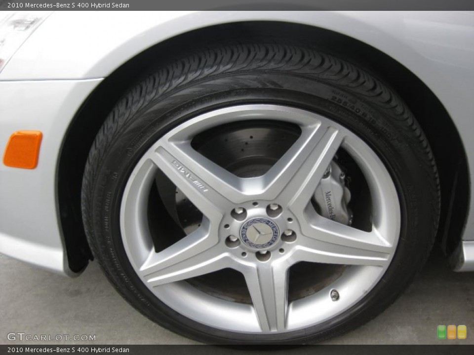 2010 Mercedes-Benz S 400 Hybrid Sedan Wheel and Tire Photo #38501095