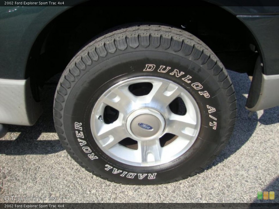 2002 Ford Explorer Sport Trac 4x4 Wheel and Tire Photo #38502455