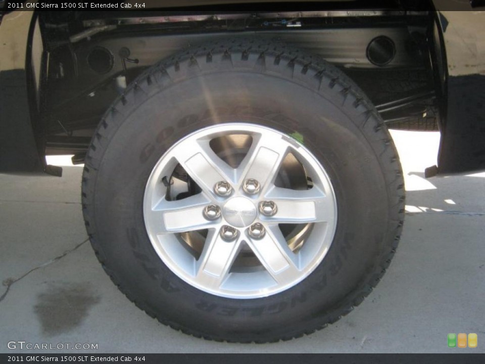 2011 GMC Sierra 1500 SLT Extended Cab 4x4 Wheel and Tire Photo #38509479
