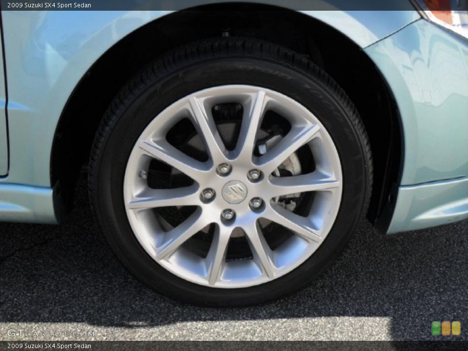 2009 Suzuki SX4 Sport Sedan Wheel and Tire Photo #38518227