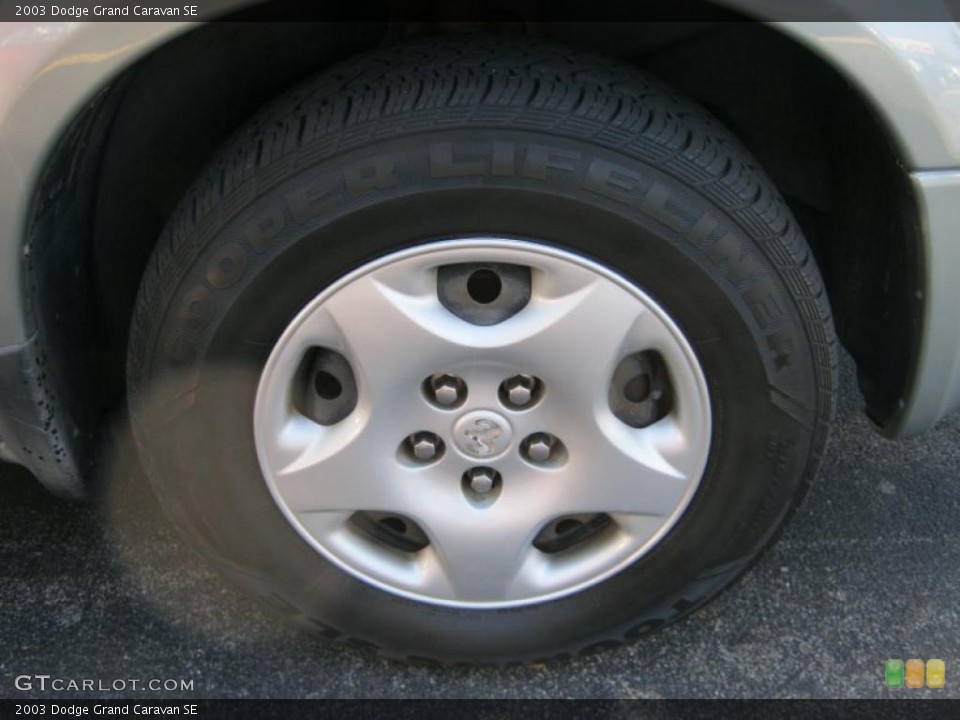 2003 Dodge Grand Caravan SE Wheel and Tire Photo #38530074