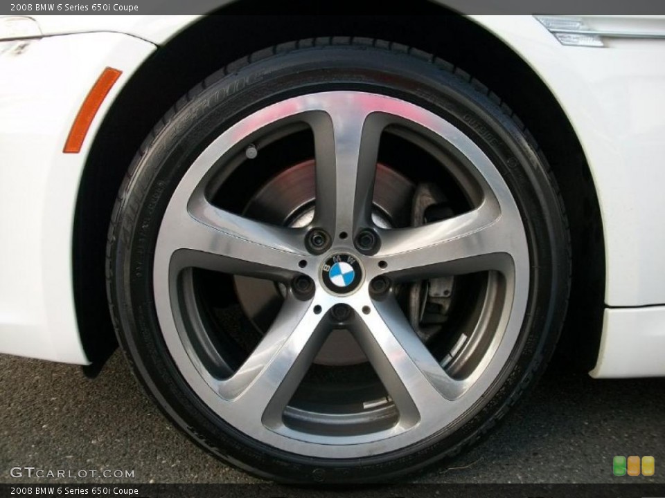 2008 BMW 6 Series 650i Coupe Wheel and Tire Photo #38532107
