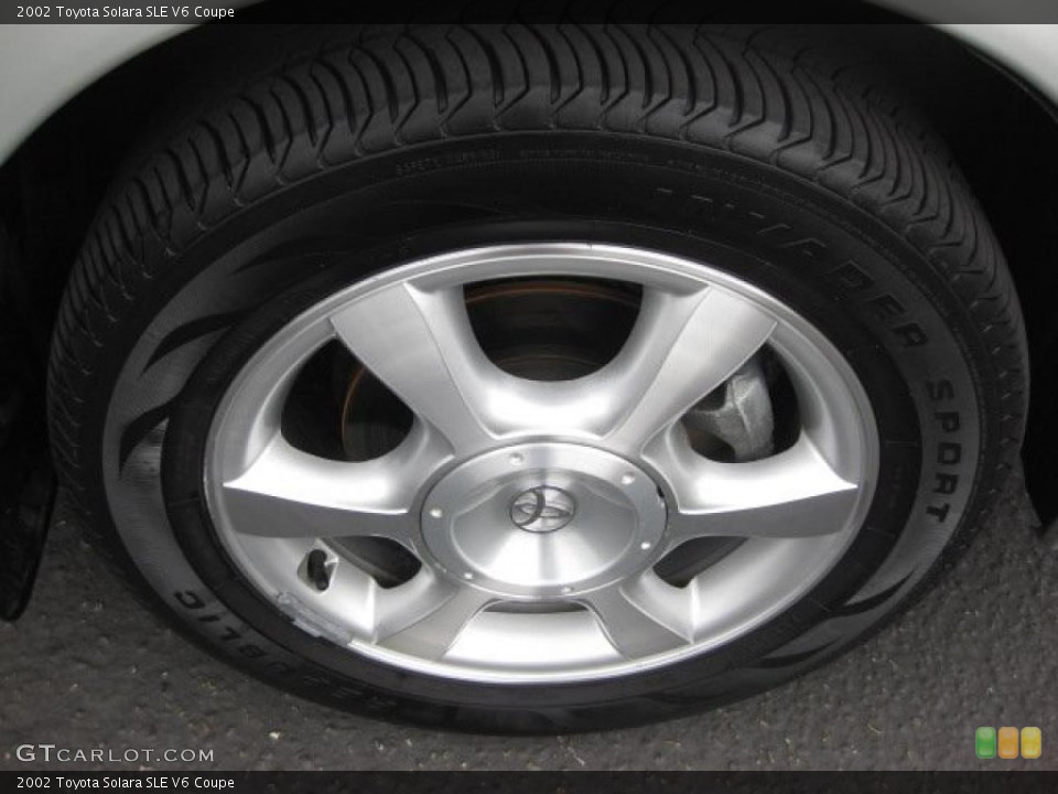 2002 Toyota Solara SLE V6 Coupe Wheel and Tire Photo #38535103