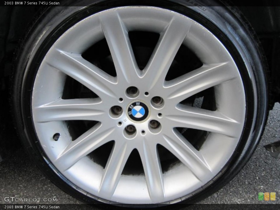 2003 BMW 7 Series 745Li Sedan Wheel and Tire Photo #38537971