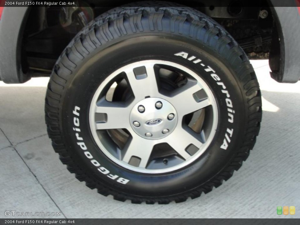 2004 Ford F150 FX4 Regular Cab 4x4 Wheel and Tire Photo #38544703