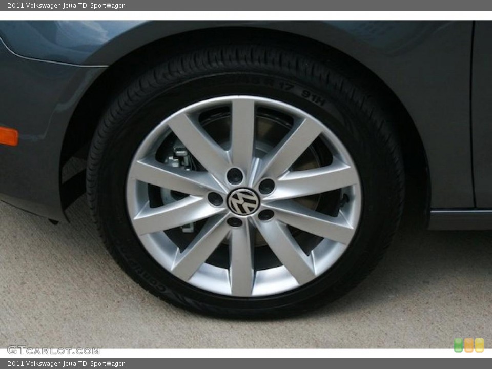 2011 Volkswagen Jetta TDI SportWagen Wheel and Tire Photo #38545739