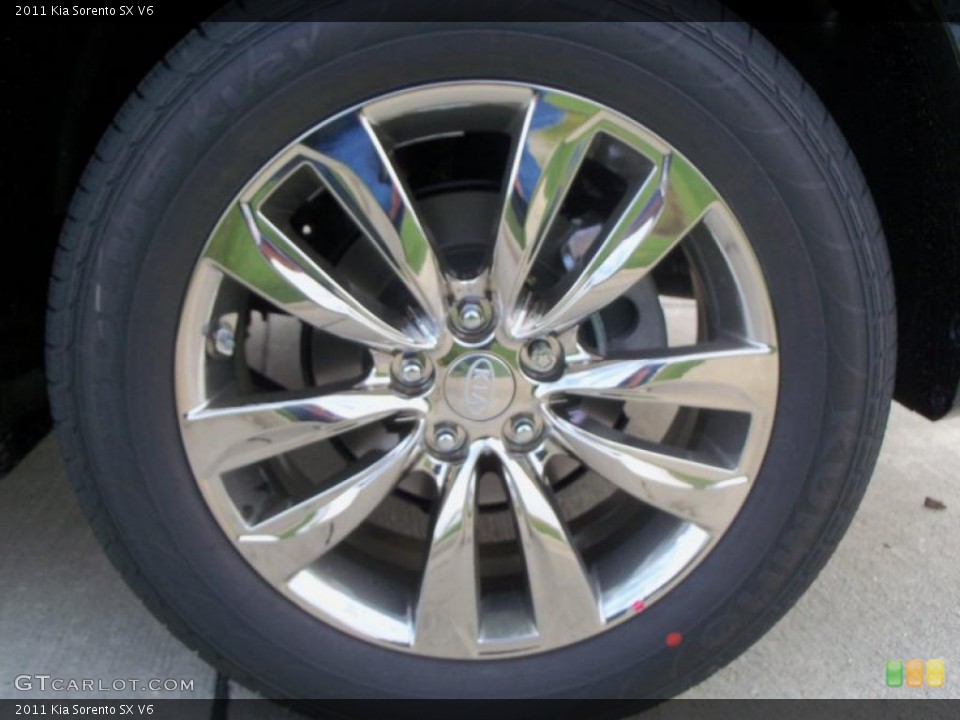 2011 Kia Sorento SX V6 Wheel and Tire Photo #38557685