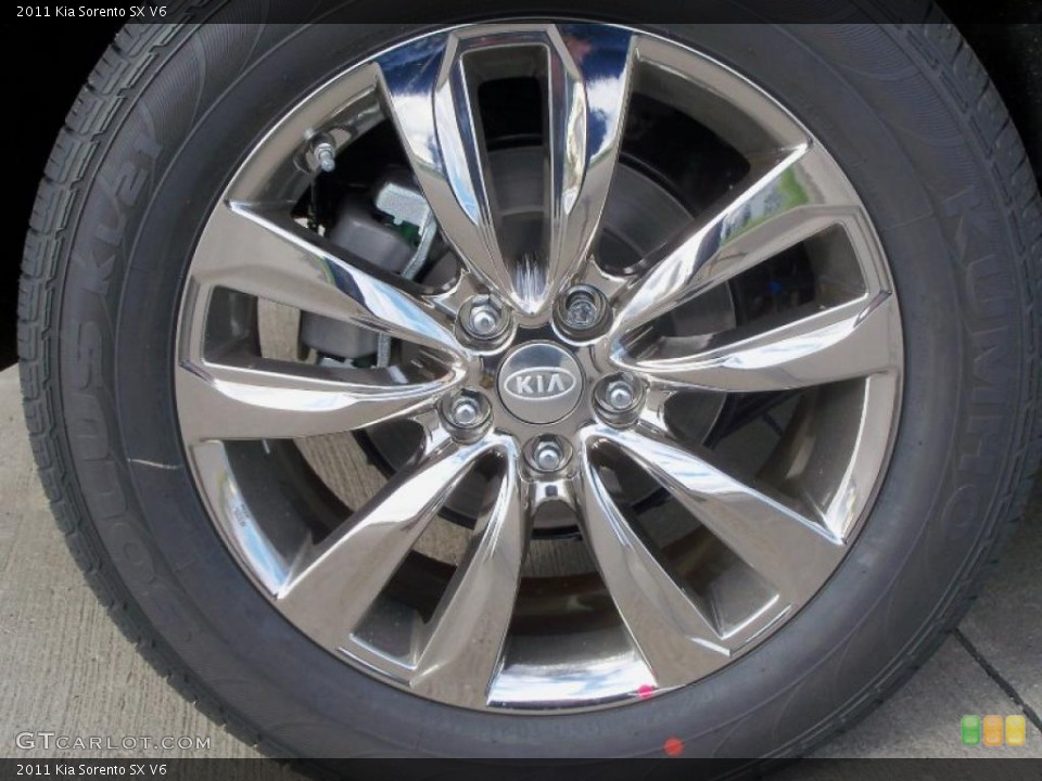 2011 Kia Sorento SX V6 Wheel and Tire Photo #38557717