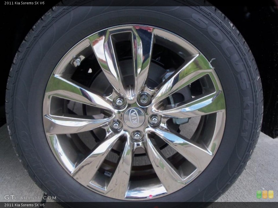 2011 Kia Sorento SX V6 Wheel and Tire Photo #38559293