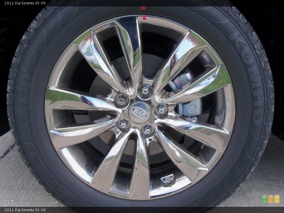 2011 Kia Sorento SX V6 Wheel and Tire Photo #38559309