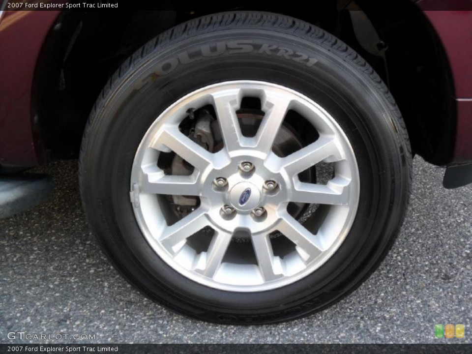 2007 Ford Explorer Sport Trac Limited Wheel and Tire Photo #38564565