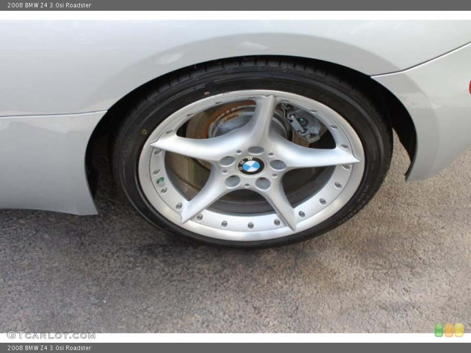 2008 BMW Z4 3.0si Roadster Wheel and Tire Photo #38565567